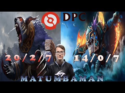 DOTA HIGHLIGHTS: MATUMBAMAN PERSPECTIVE USING URSA AND SLARK VS NIGMA IN DPC EU 2021