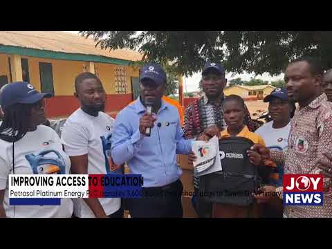 Petrosol Platinum Energy PLC donates 3,600 books and school bags to Sawla D/A Primary.