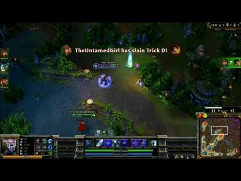 Nidalee escape trolled by Ashe arrow