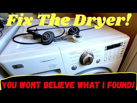 How To Replace Roller & Belt LG Steam Dryer DLGX7188WM