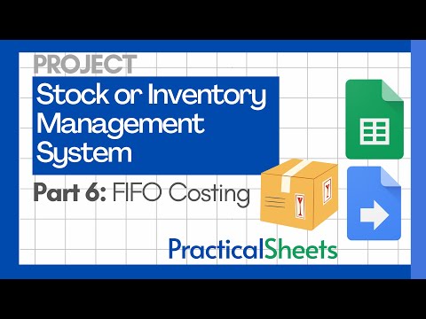 Create a STOCK Management System in Google Sheets 