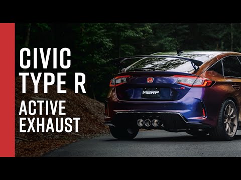 MBRP 23-24 Honda Civic Type R 2.0L T304 SS 3in Cat-Back Exhaust Triple Center Outlet w/ Burnt Tips