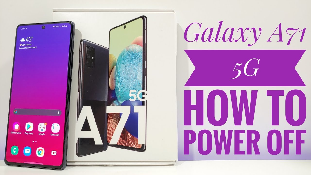 How to power off Samsung Galaxy A71 5G