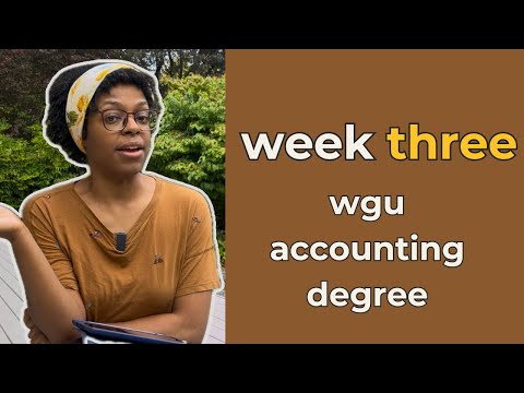 WGU Week 3 - D196 done and starting D082 | Accounting Degree Journey