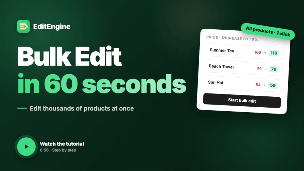 EditEngine Bulk Import Export Demo