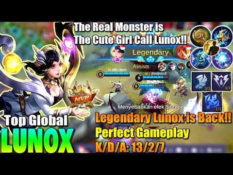 The Real Monster Call Lunox!! - Rank 5 Lunox Perfect Gameplay By ѕнιиσвι♬ - Mobile Legends