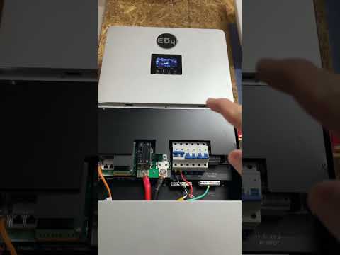 #eg4 indoor wall mount battery inception and 6000xp charging #offgrid #lifepo4battery