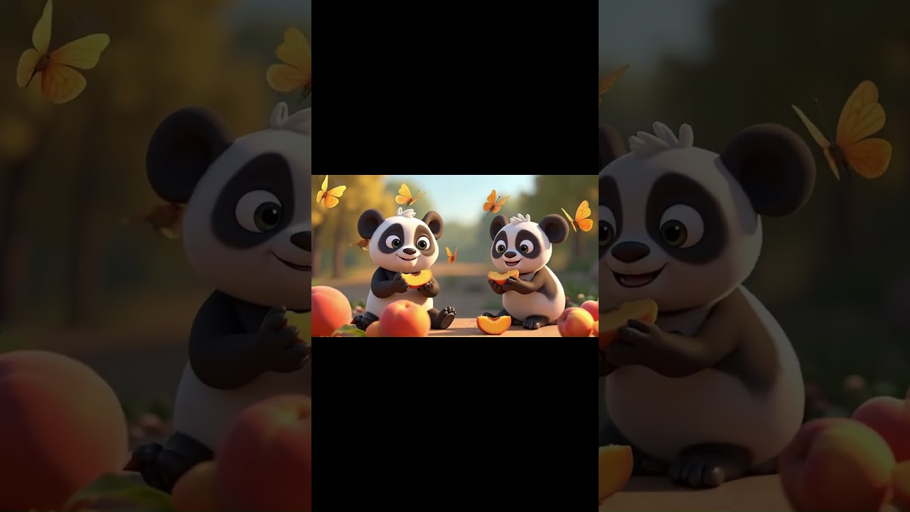 Panda Eats Peac, P for Panda , P for Peach #kidslearning #alphabetsong #tinyfuture