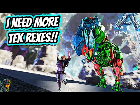 BACK TO THE LUNAR BIOME FOR SOME MAX LEVEL TEK REX TAMING!! || Ark Story Unmodded Ep 192!