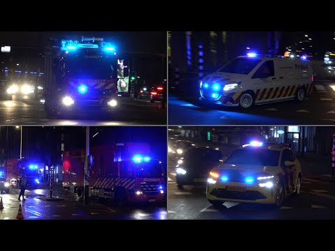[GRIP 1] Massale inzet van hulpdiensten bij 'Zeer Grote' brand in treinstation Blaak Rotterdam!