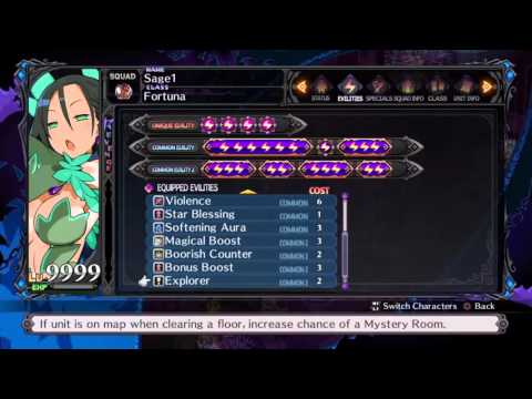 Disgaea 5 - Setting up Land Decimator Build for Carnage Rank 40 item leveling