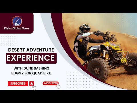 Want to experience desert adventure in Dubai with dune bashing buggy or Quad bike? Then Disha Global Tours is here to offer the best services.

Here know the perfect ways to relish dune bashing. 
• Quad Biking
• Sand Skiing
• Dune Bashing
• Sandboarding

Best Time To Visit Desert Adventures
If you choose an afternoon schedule as the excursion is longer and you do a lot of other activities such as dune-bashing in 4 x 4, sandbo9arding, belly dancing, a camel ride or photography in traditional Arabian costumes among others. 

If you are looking to book a desert adventure in Dubai then book your tour with the help of Disha Global Tours. 
We at Disha Global Tours will make your tour smooth and convenient without any trouble. 