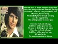 Lobo -  Rock And Roll Days  + lyrics 1974
