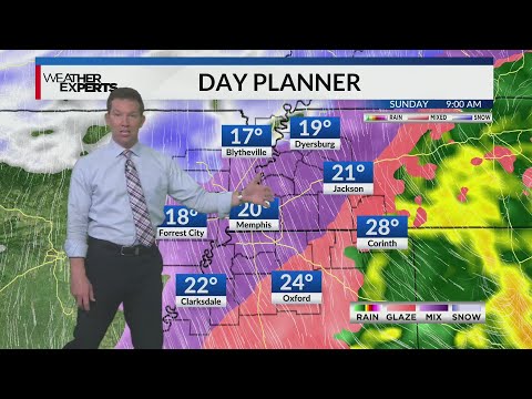 Icy weather forecast Saturday night Jan. 25