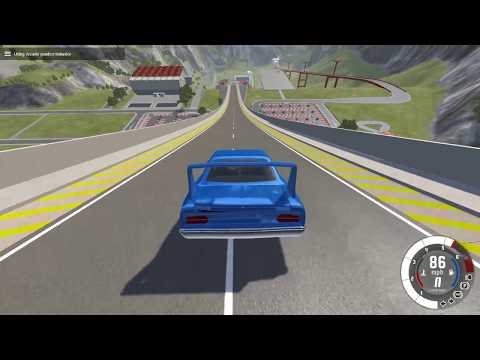 BeamNG Drive: Car Jump Arena Gameplay 02 PURE SOUND