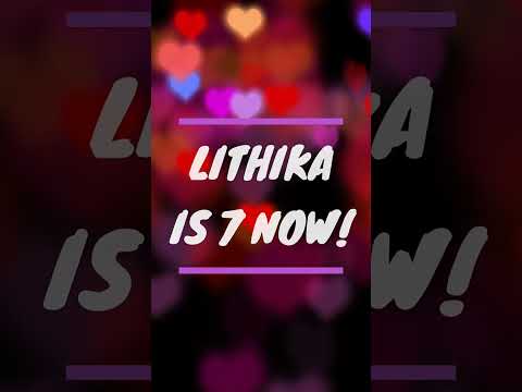 Lithika Sree - 7!!! Happy Birthday Cutie!!