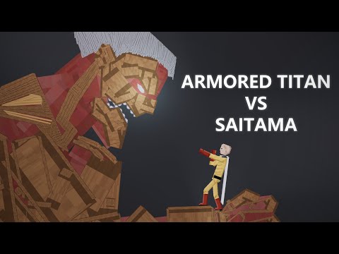 Armored Titan Vs Saitama In People Playground