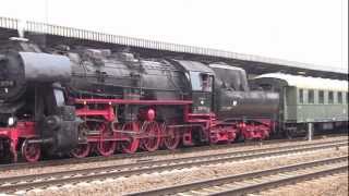 preview picture of video '52 8177-9 Dampflokfreunde Berlin at Berlin Schönefeld Bahnhof / Station - 6th July, 2012'