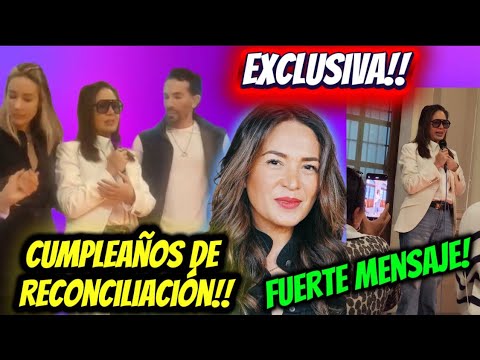 IMÁGENES EXCLUSIVAS CUMPLEAÑOS DE YOLANDA ANDRADE, IMPACTANTE MENSAJE PARA SU HERMANA Y CUÑADO