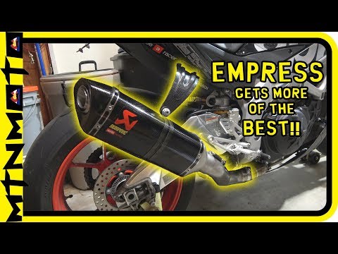 2018 Aprilia Tuono Factory | The Ultimate Build | Part  10 Akrapovic Slip-on The Install