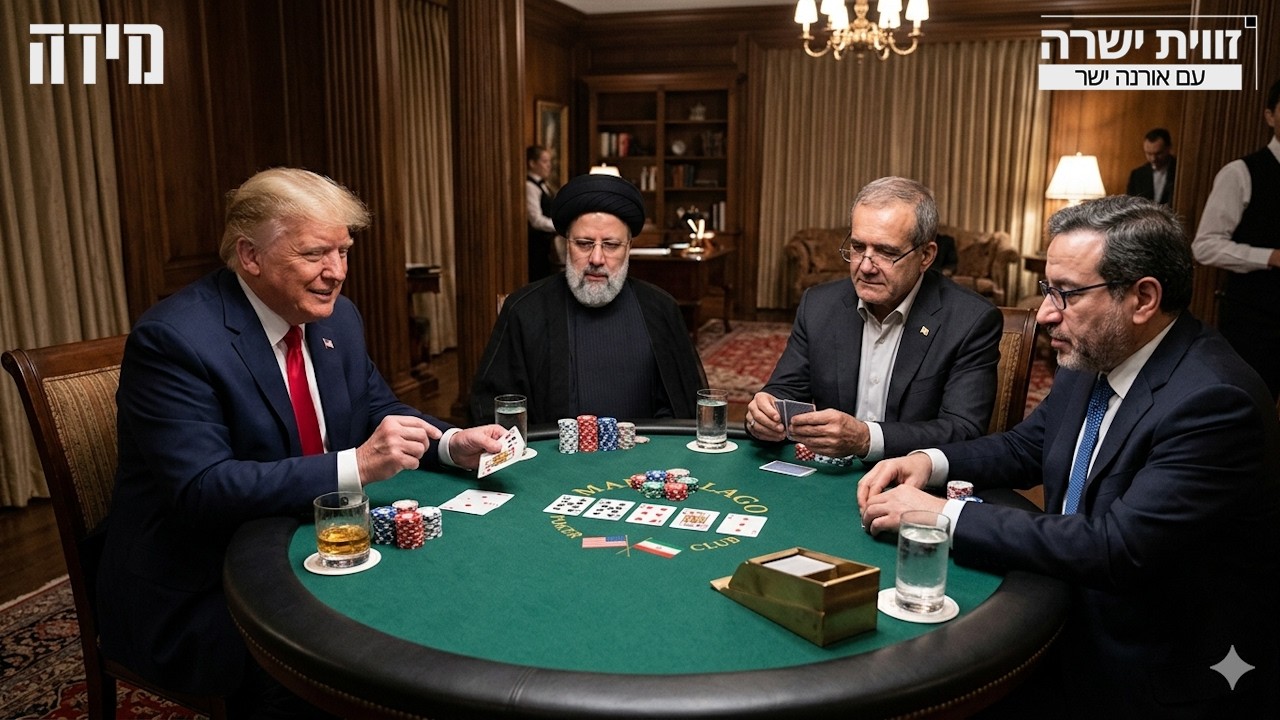 מה עומד מאחורי משחק הפוקר של טראמפ מול איראן? - אל״מ במיל׳ ד״ר משה בן דוד אורנה ישר - "זווית ישרה"