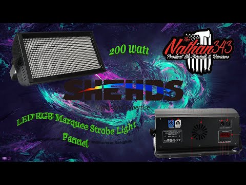 shehds LED 200W RGB marquee strobe Light 8 segments Panne