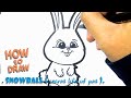 How To Draw Snowball Easy Drawing The Secret Life Of Pet