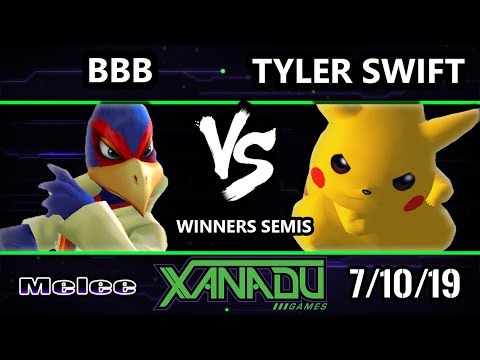 S@X 310 SSBM - BBB (Falco) Vs. Tyler Swift (Pikachu) - Smash Melee Winners Semis