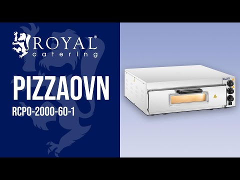 video - Pizzaovn - 2 kammer - Ø 60 cm - glassrute