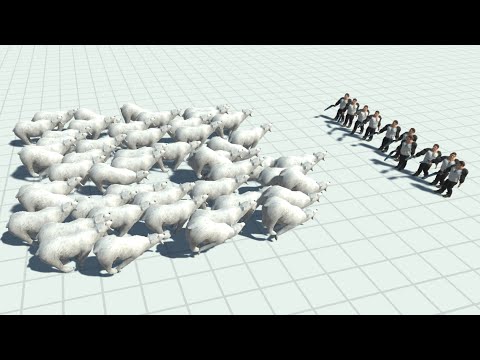 50x POLAR BEARS vs 10x EVERY UNIT - Animal Revolt Battle Simulator