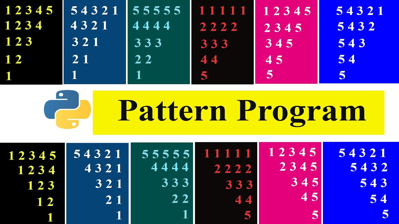 Number Pattern | Part 3 | Python Pattern Programs