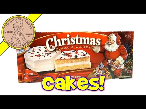 Little Debbie Christmas Snack Cakes - Christmas Candy Tasting Food Review Video