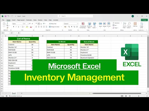 Inventory Management in Microsoft Excel | Stock Inventory Management in Excel
