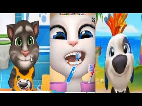 Минимульты Говорящий Том 2018 #5 TALKING HANK VS MY TALKING TOM VS TALKING ANGELA