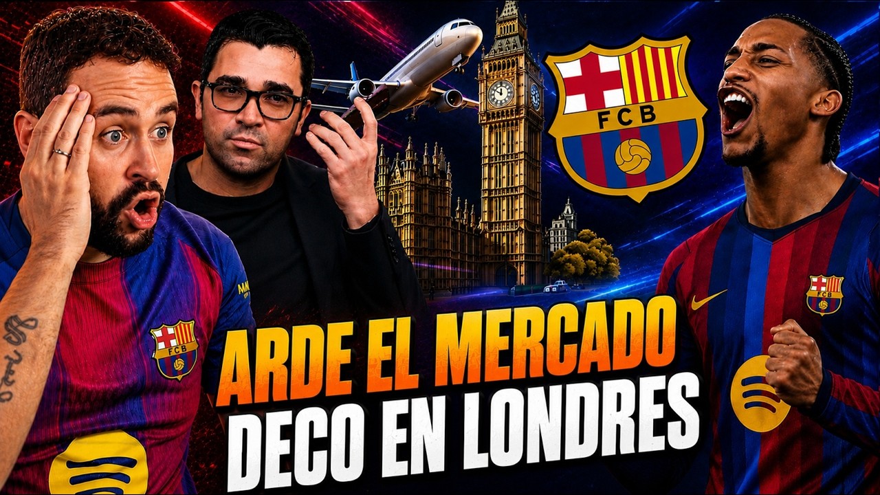 🔥¡ARDE el MERCADO del BARÇA! DECO 'CAZADO' en LODNRES con JOAO PEDRO ¡ACELERA el FICHAJE del '9'!