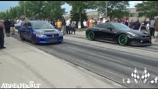 Nissan GTR vs Mitsubishi Evo