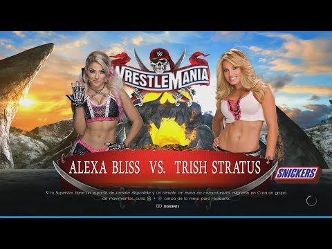 WWE 2k22: Alexa Bliss (2020) vs. Trish Stratus.