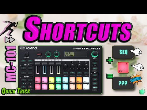Roland MC-101 : Shortcuts (Part 1) // Speed up your workflow