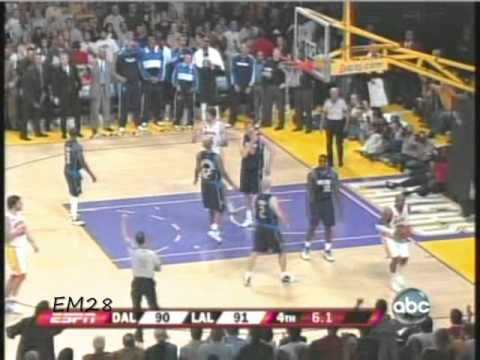 Los Angeles Lakers vs Dallas Mavericks 3/2/2008 -- Kobe Bryant 52 Points