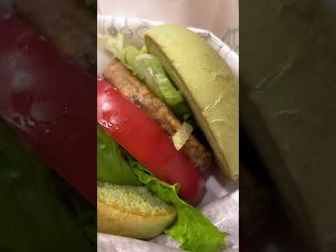Plant-Based Green Burger in Japan