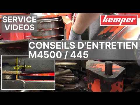 Conseils d'entretien Kemper M4500 / 445