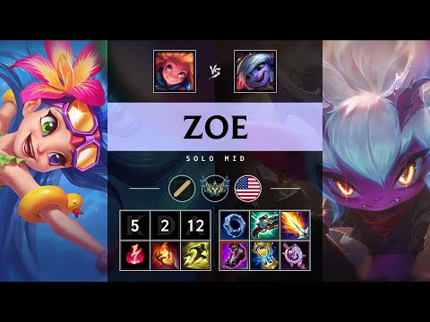 Zoe Mid vs Tristana - NA Challenger Patch 25.16