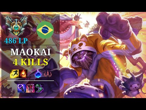 Maokai Bot vs Karma - 4 kills - 1Nside BR Grandmaster (486 LP) Patch 11.5