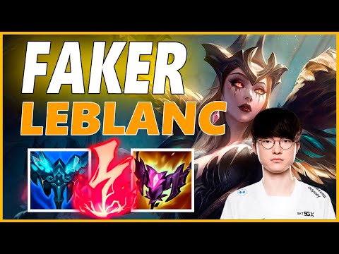 ⚡FAKER LEBLANC MID GAMEPLAY⚡SEASON 12 LEAGUE OF LEGENDS