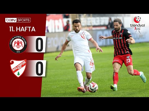Çorum FK (0-0) Boluspor | 11. Hafta Maç ÖZETİ | Trendyol 1. Lig - 2025/26