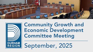 Community Growth & Economic Development Committee Meeting - September 2, 2025