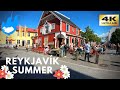 Iceland Walking Tour Reykjavík Summer 4K