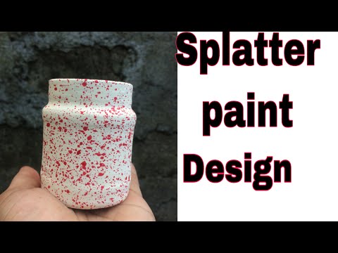 Most easy way of applying paint| The splatter painting