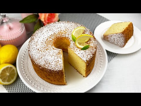 Easy Lemon Chiffon Cake Recipe - NO FAIL!