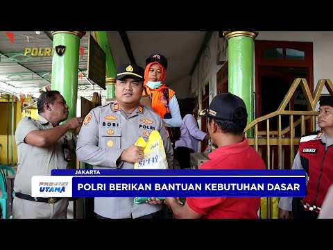 POLSEK CILINCING BERI BANTUAN KEPADA KORBAN KEBAKARAN DI SEMPER TIMUR